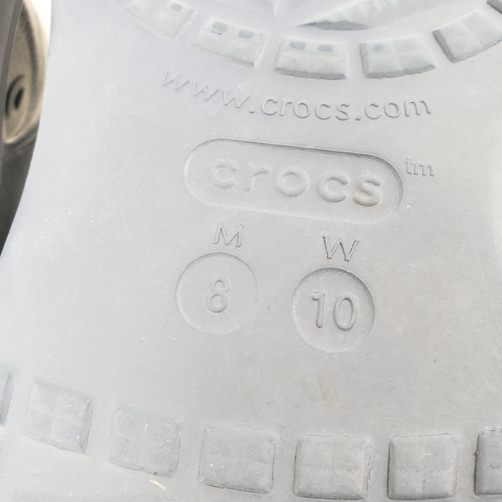 Crocs Classic V2 Flip Flop Navy Blue Sandals Mens 8 Womens 10 Thong Sandals - Picture 7 of 7